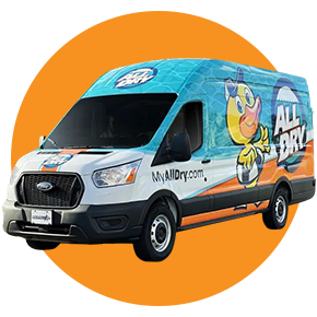 All Dry Services branded van